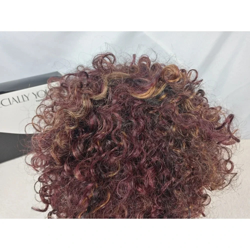 Especially Yours Wig Dark Red Curly Style Synthetic‎ Hair with Box